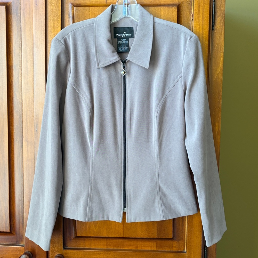 Taupe Positive Attitude Blazer